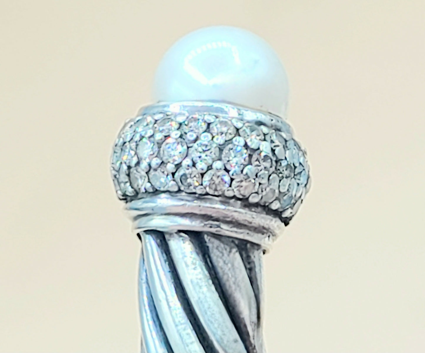 David Yurman Candy Pearl Diamond Cable Bracelet | Certified Pre-Owned AYW Luxury #