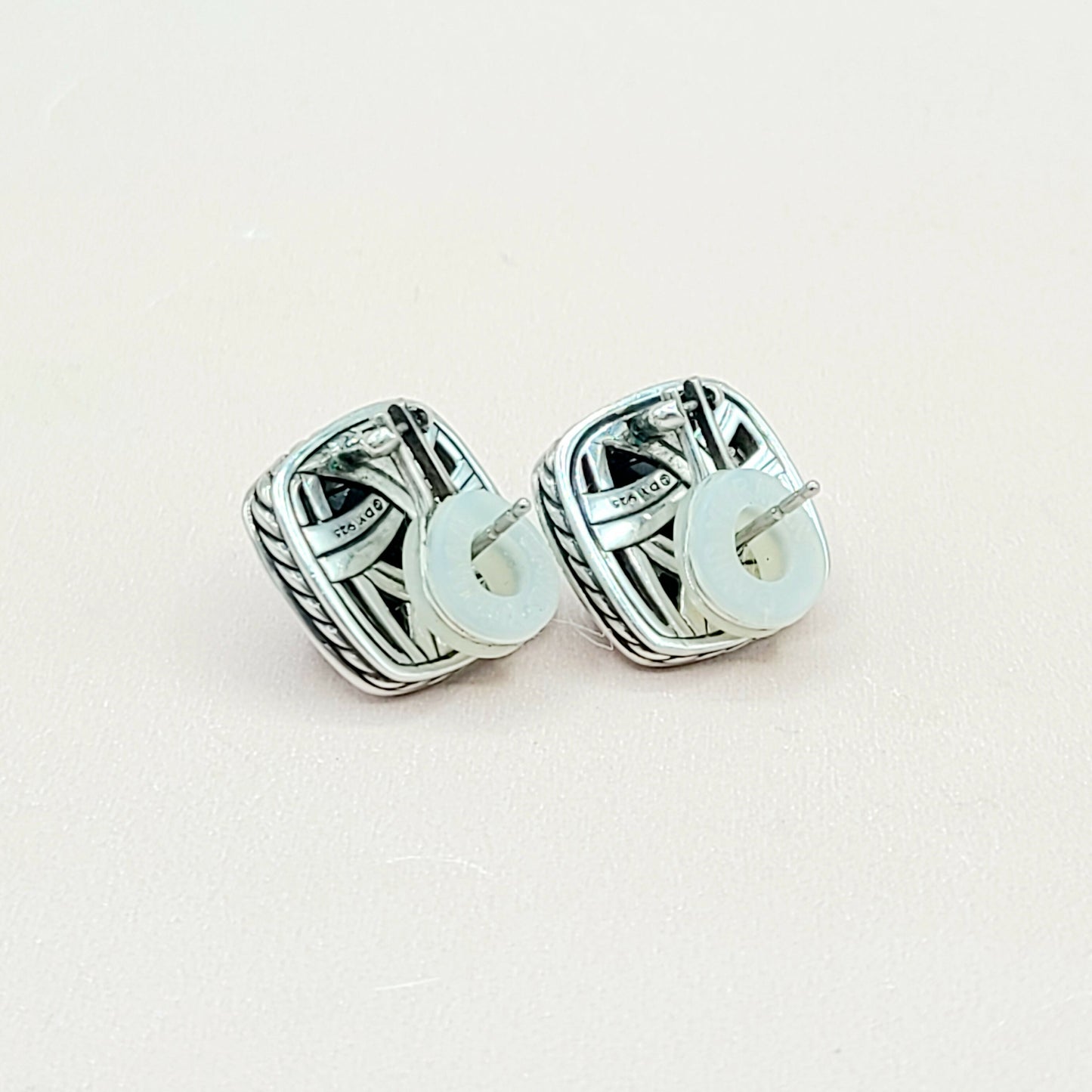 David Yurman Albion-11mm Black Orchid-Diamond-Earrings