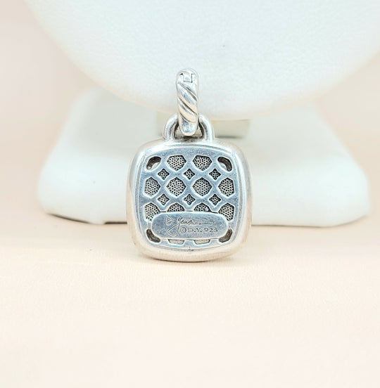 David Yurman Albion-14mm Rock Crystal Diamonds Pendant