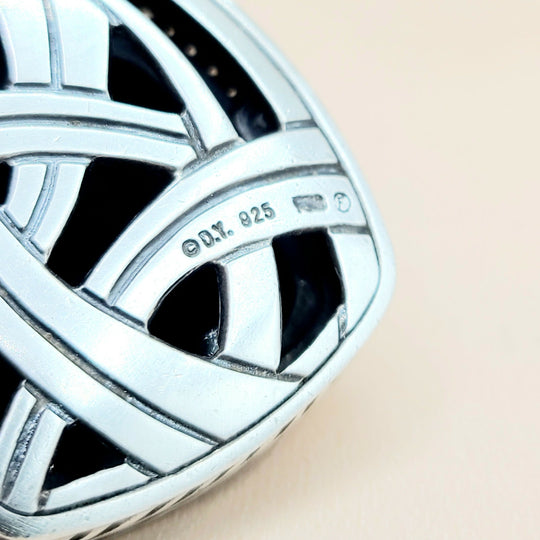 David-Yurman-Albion 20mm Black-Onyx-& Diamond-Pendant-Enhancer