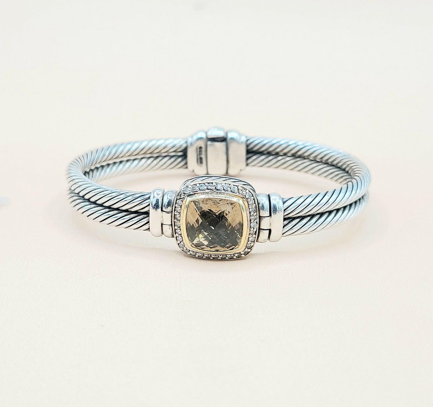 David Yurman Albion Champagne Citrine Diamond Bracelet | Certified AYW Luxury #