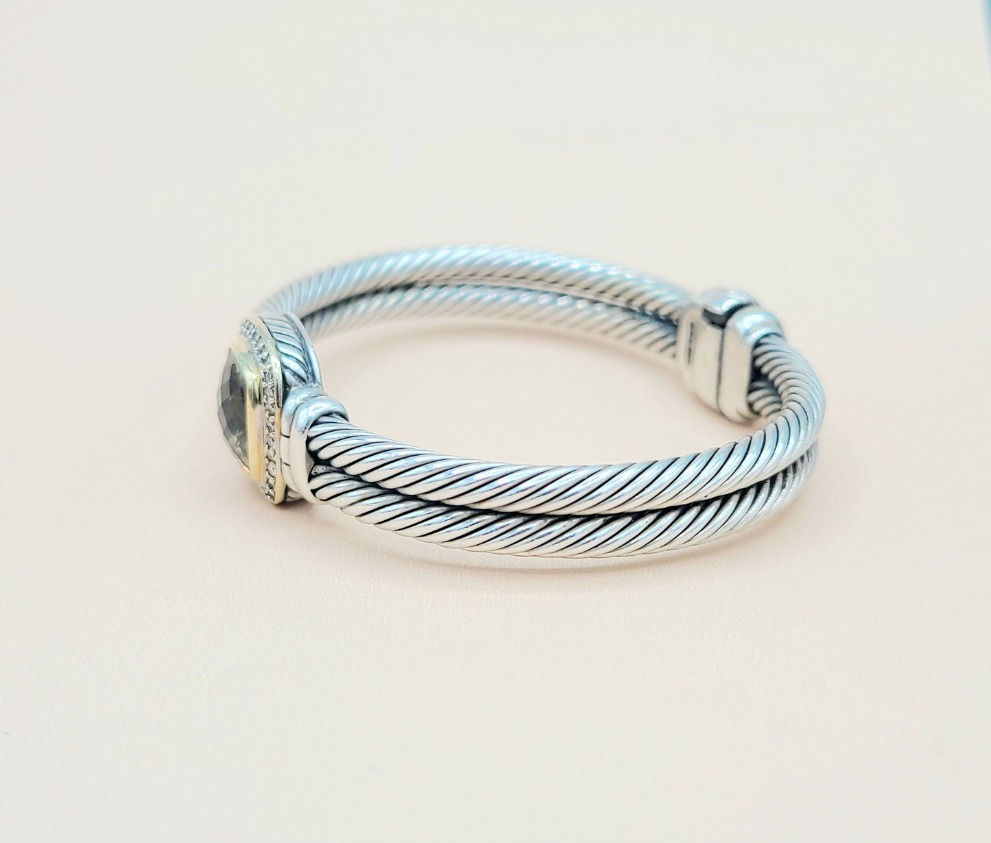 David Yurman Albion Champagne Citrine Diamond Bracelet | Certified AYW Luxury #