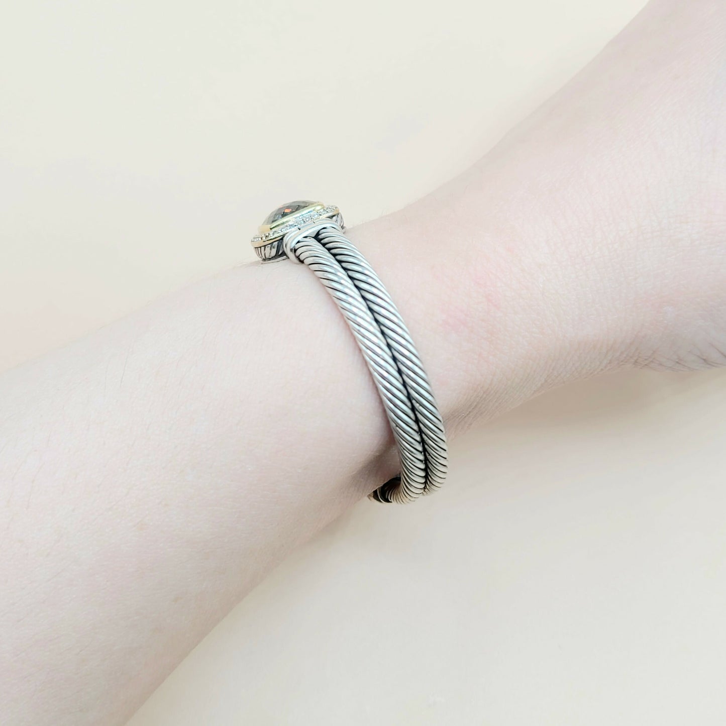David Yurman Albion Champagne Citrine Diamond Bracelet | Certified AYW Luxury #