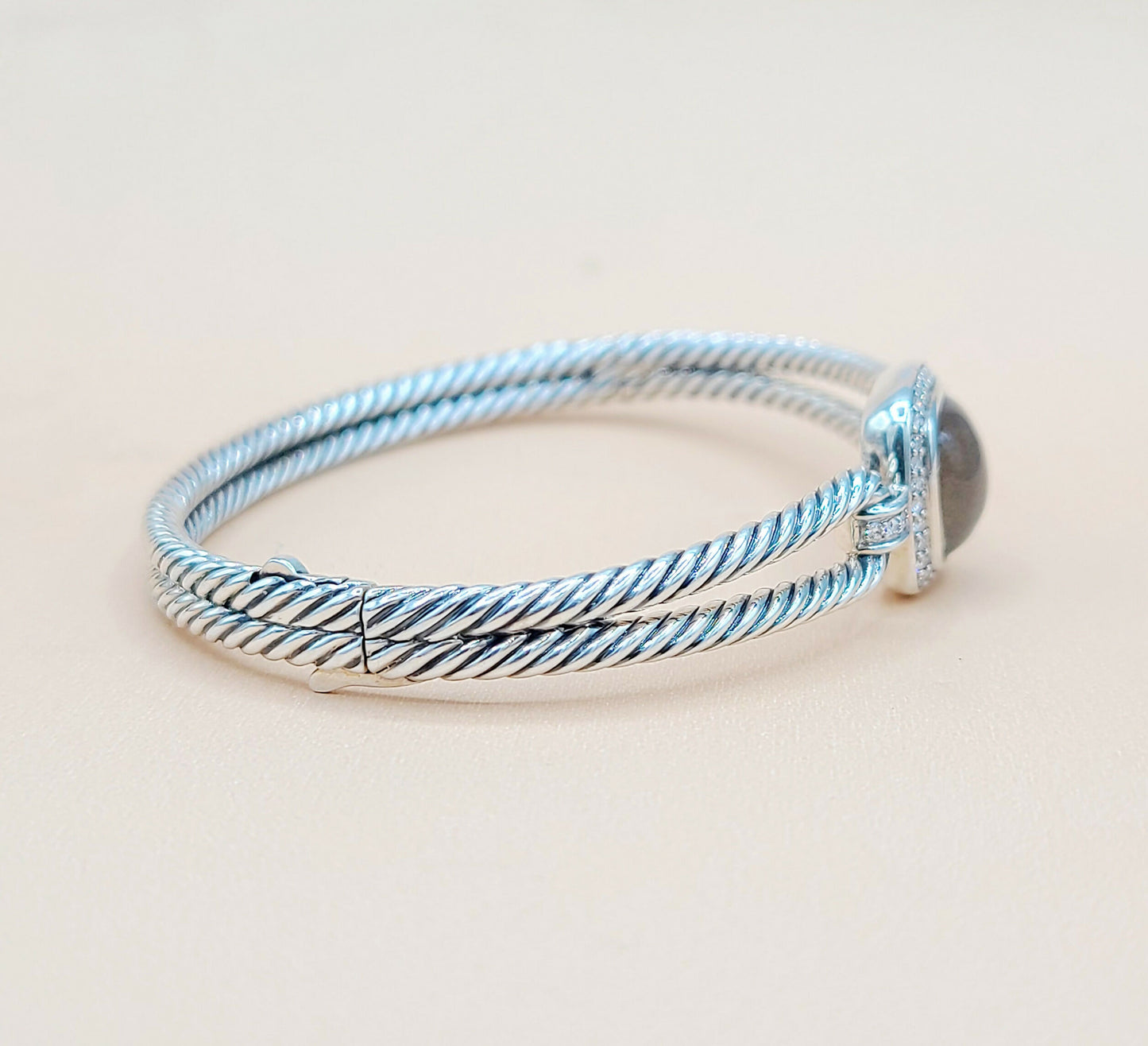 David Yurman Albion Labradorite Diamond Bracelet Certified Pre-Owned AYW Luxury #