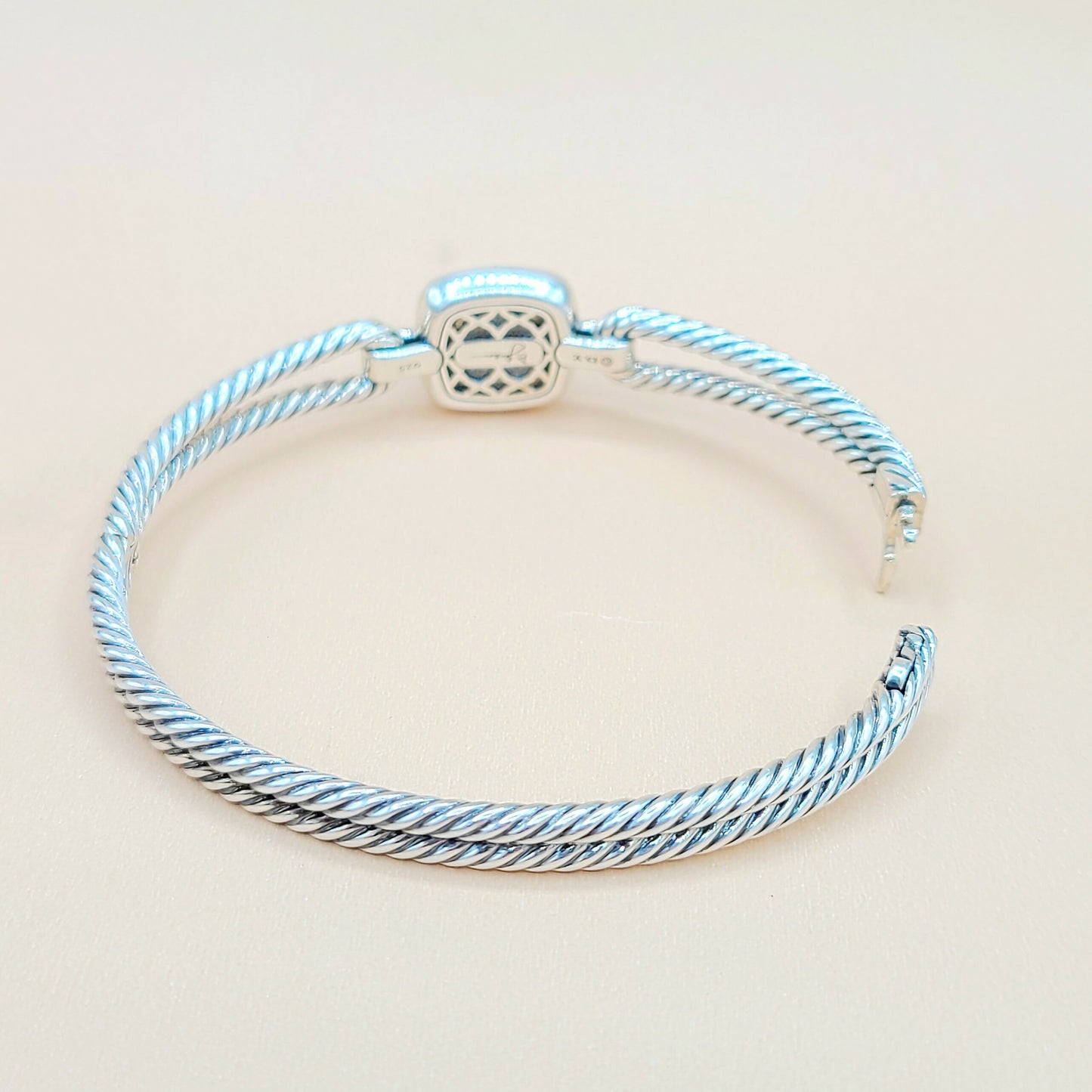 David Yurman Albion Labradorite Diamond Bracelet Certified Pre-Owned AYW Luxury #