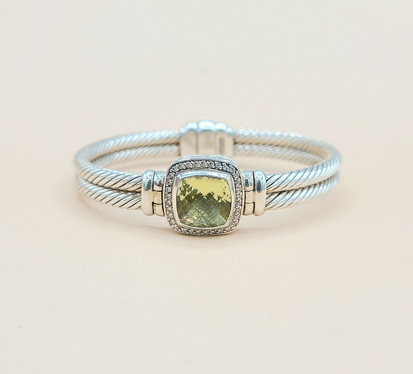 David Yurman Albion Lemon Citrine Diamond Bracelet | Certified AYW Luxury #