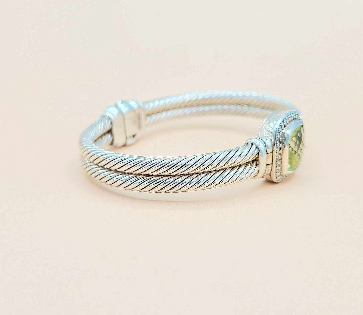 David Yurman Albion Lemon Citrine Diamond Bracelet | Certified AYW Luxury #