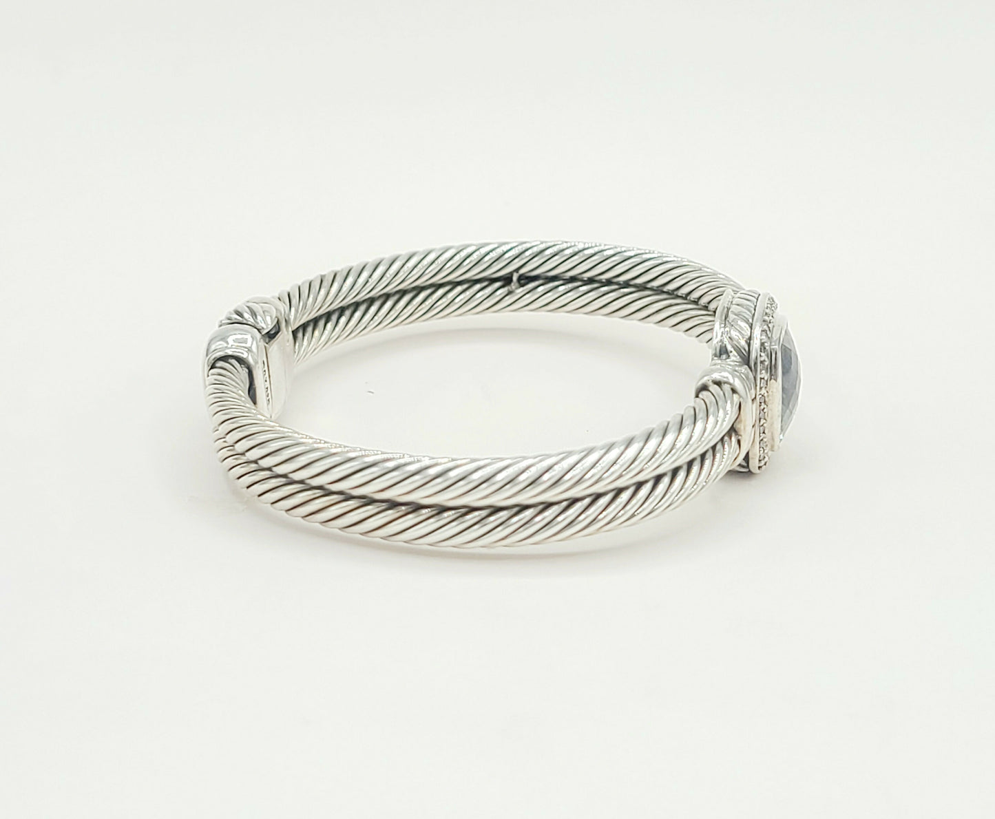 David Yurman Albion Prasiolite Diamond Bracelet | Certified Pre-Owned AYW Luxury #
