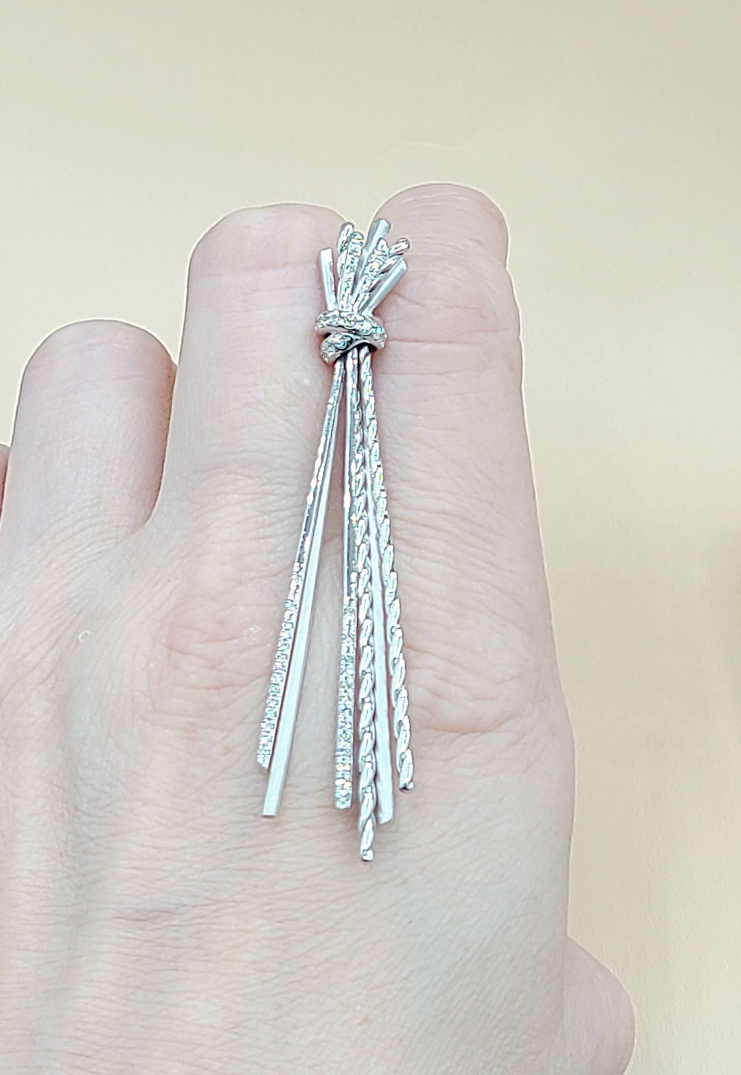 David Yurman-Angelika Long Drop Diamond Earrings AYW Luxury