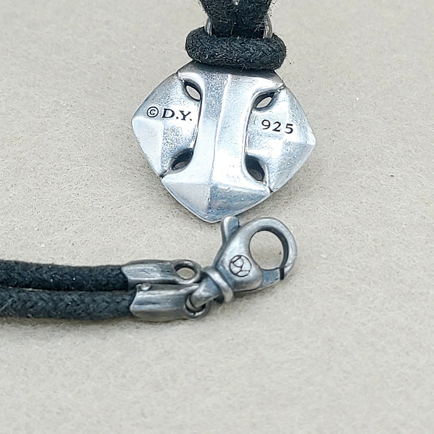 David Yurman Armory Cushion Pendant Necklace