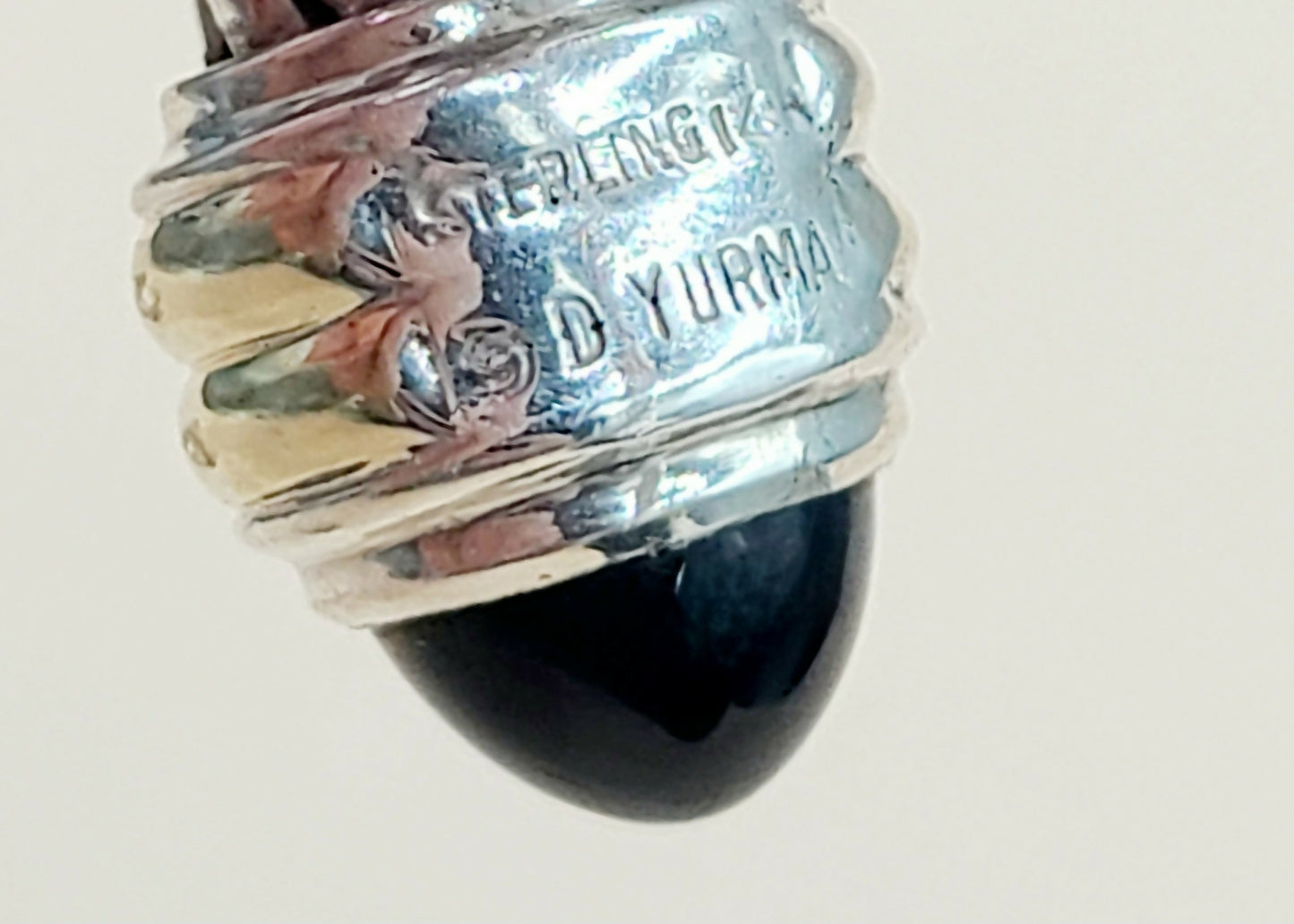 David Yurman 10mm Cable Black Onyx Bracelet Silver & Gold | Certified AYW Luxury #