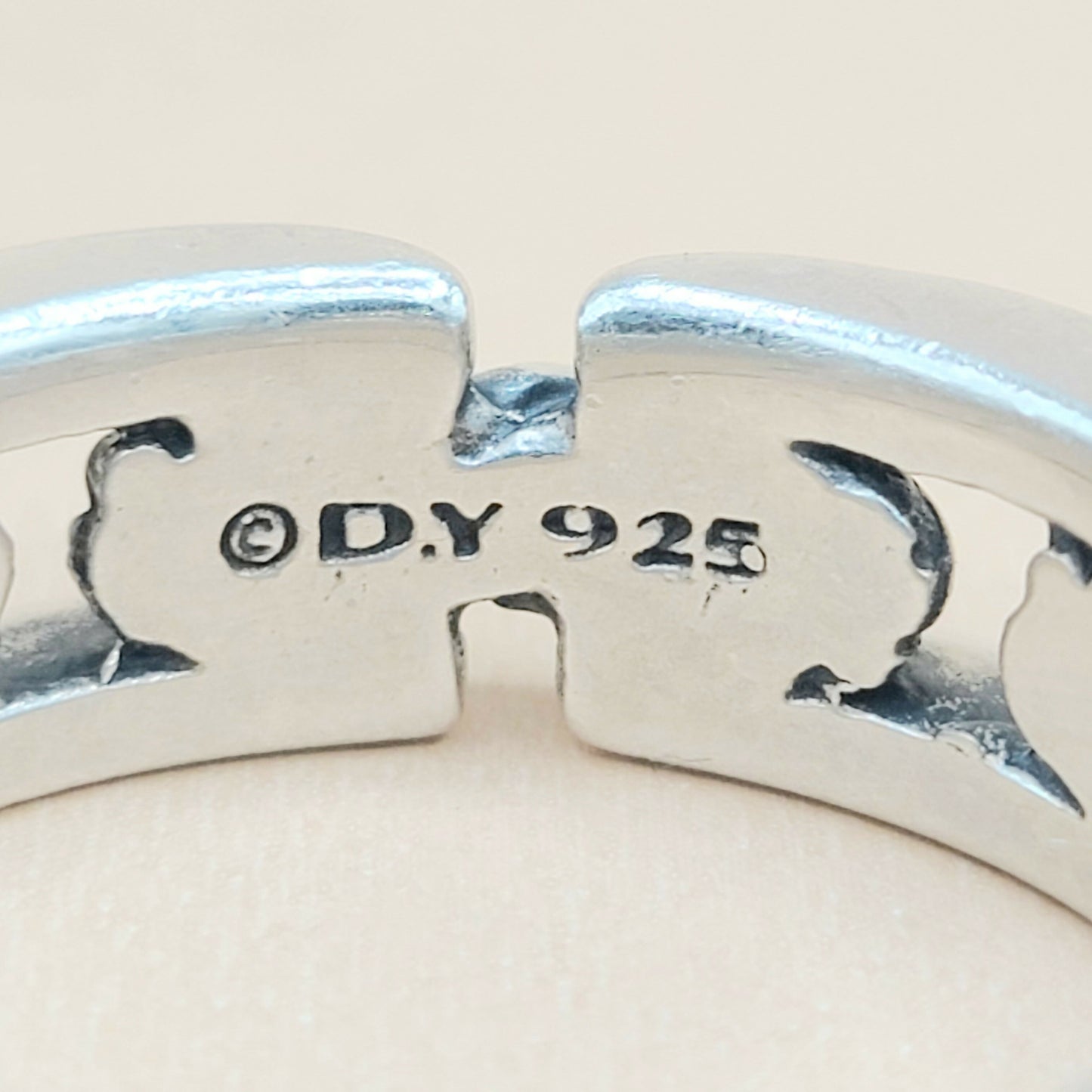 David Yurman Chairman Link Band Ring Silver | Certified Pre-Owned AYW Luxury #