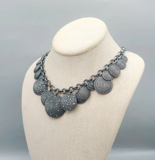 David Yurman Coil Charm Necklace With Diamonds