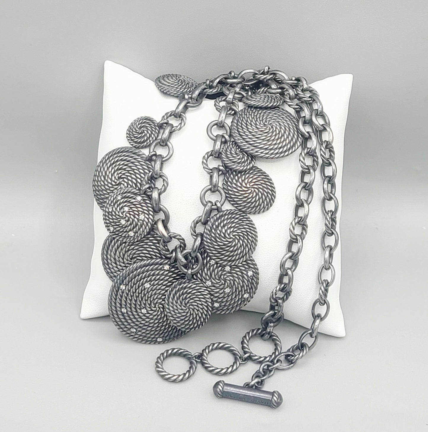 David Yurman Diamond Coil Charm Necklace | Certified Pre-Owned AYW Luxury #
