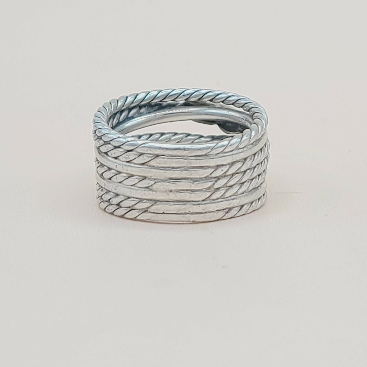David Yurman Double X Crossover Ring With 18k Gold