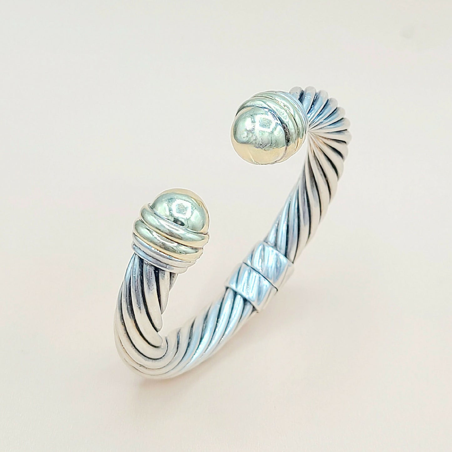 David Yurman 10mm Gold Dome Cable Bracelet | Certified Pre-Owned AYW Luxury #