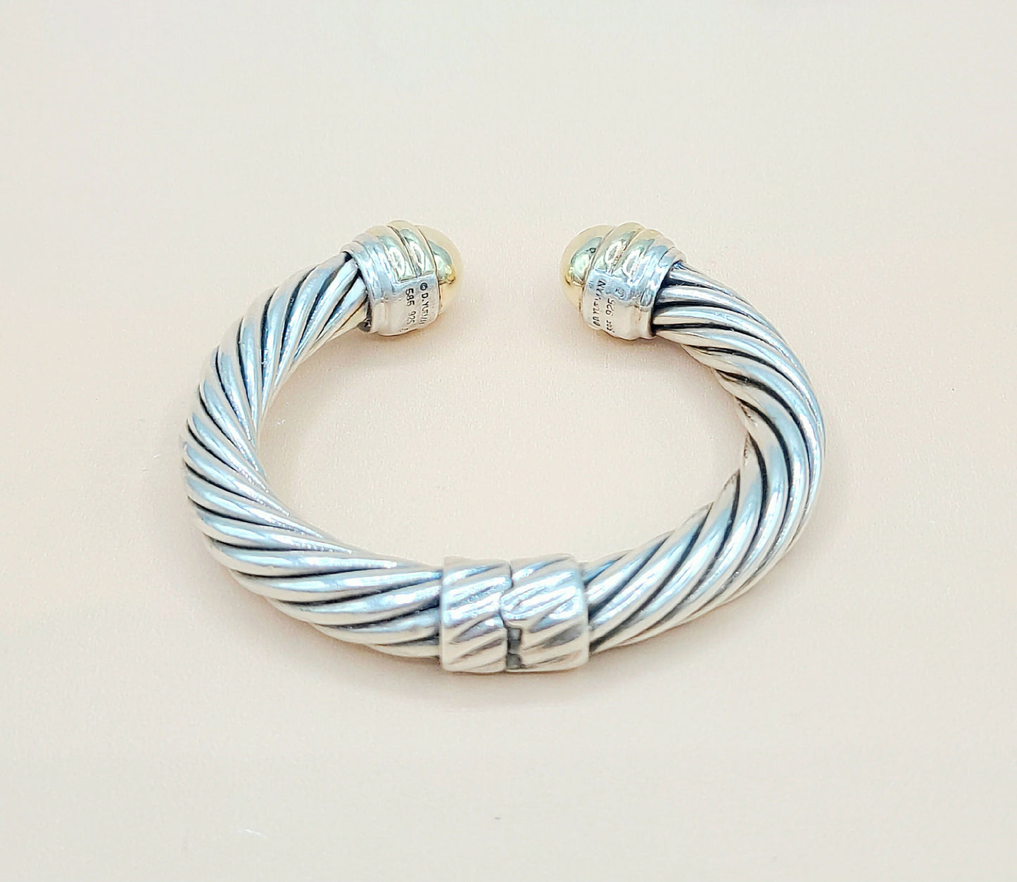 David Yurman 10mm Gold Dome Cable Bracelet | Certified Pre-Owned AYW Luxury #
