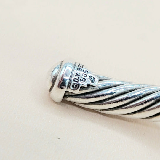 David Yurman Gold-X-Bracelet, 7mm