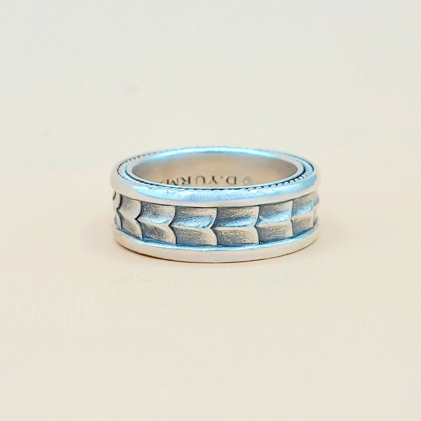 David Yurman Narrow Armory Band Ring Sterling Silver | Certified AYW Luxury #