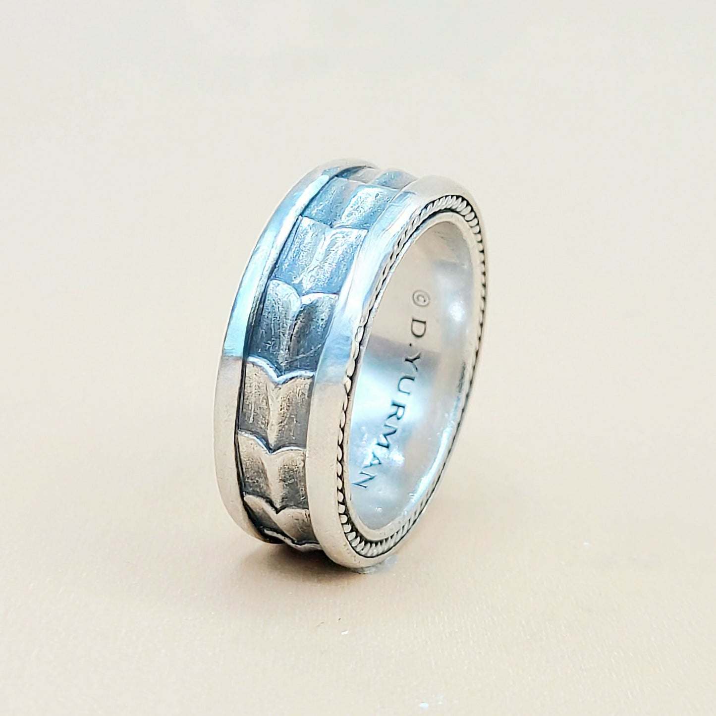 David Yurman Narrow Armory Band Ring Sterling Silver | Certified AYW Luxury #