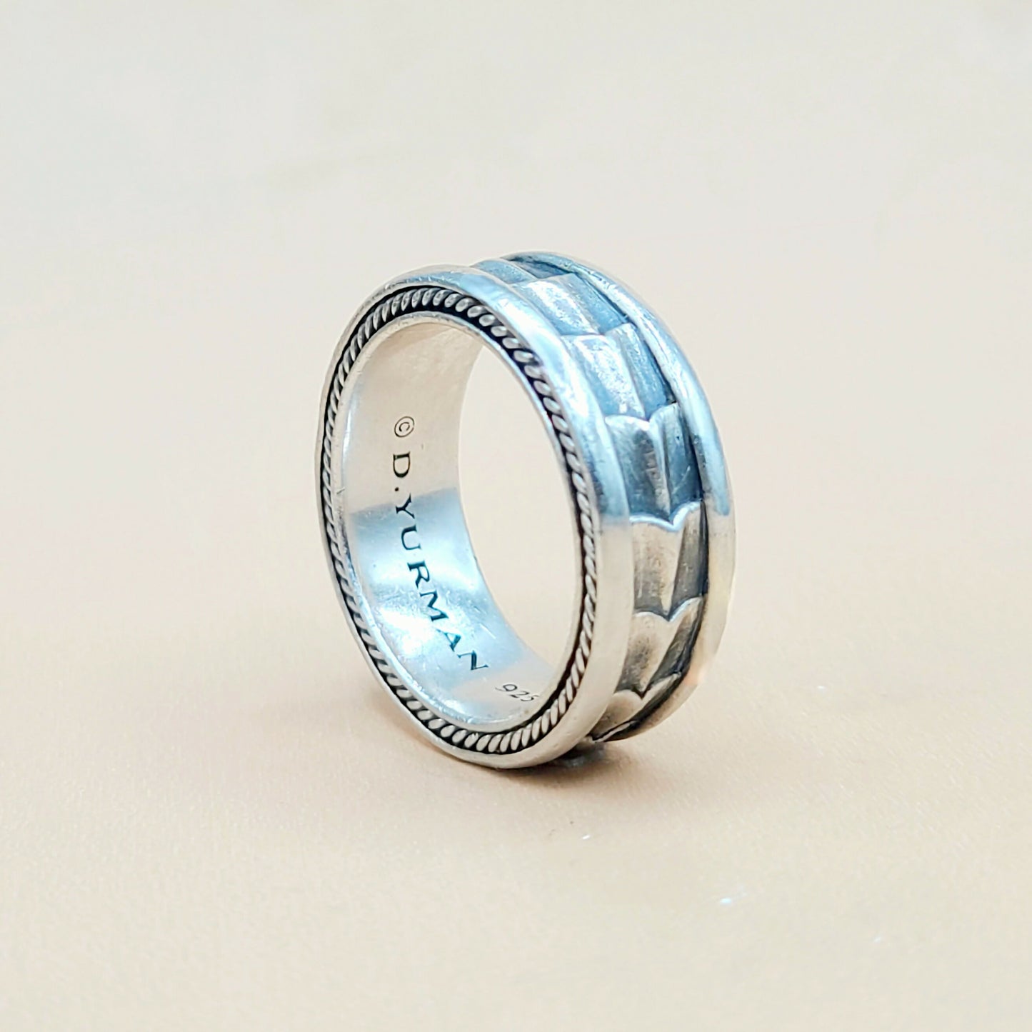 David Yurman Narrow Armory Band Ring Sterling Silver | Certified AYW Luxury #