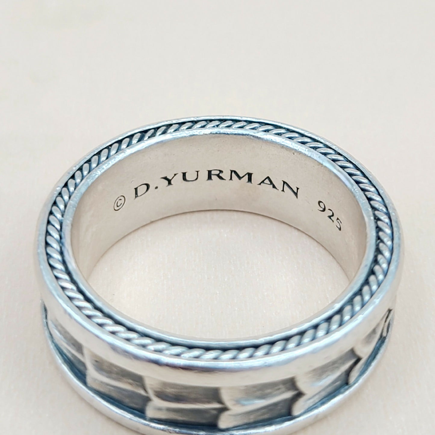 David Yurman Narrow Armory Band Ring Sterling Silver | Certified AYW Luxury #