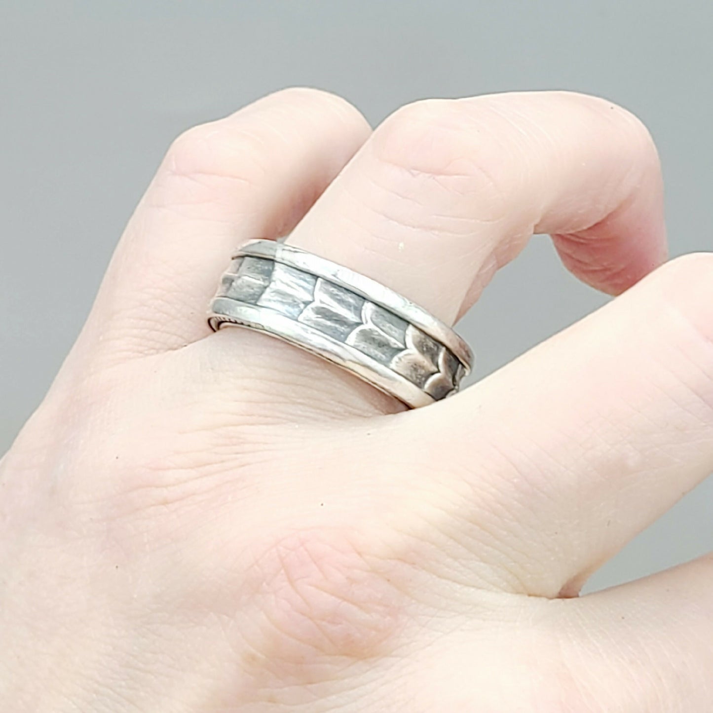 David Yurman Narrow Armory Band Ring Sterling Silver | Certified AYW Luxury #