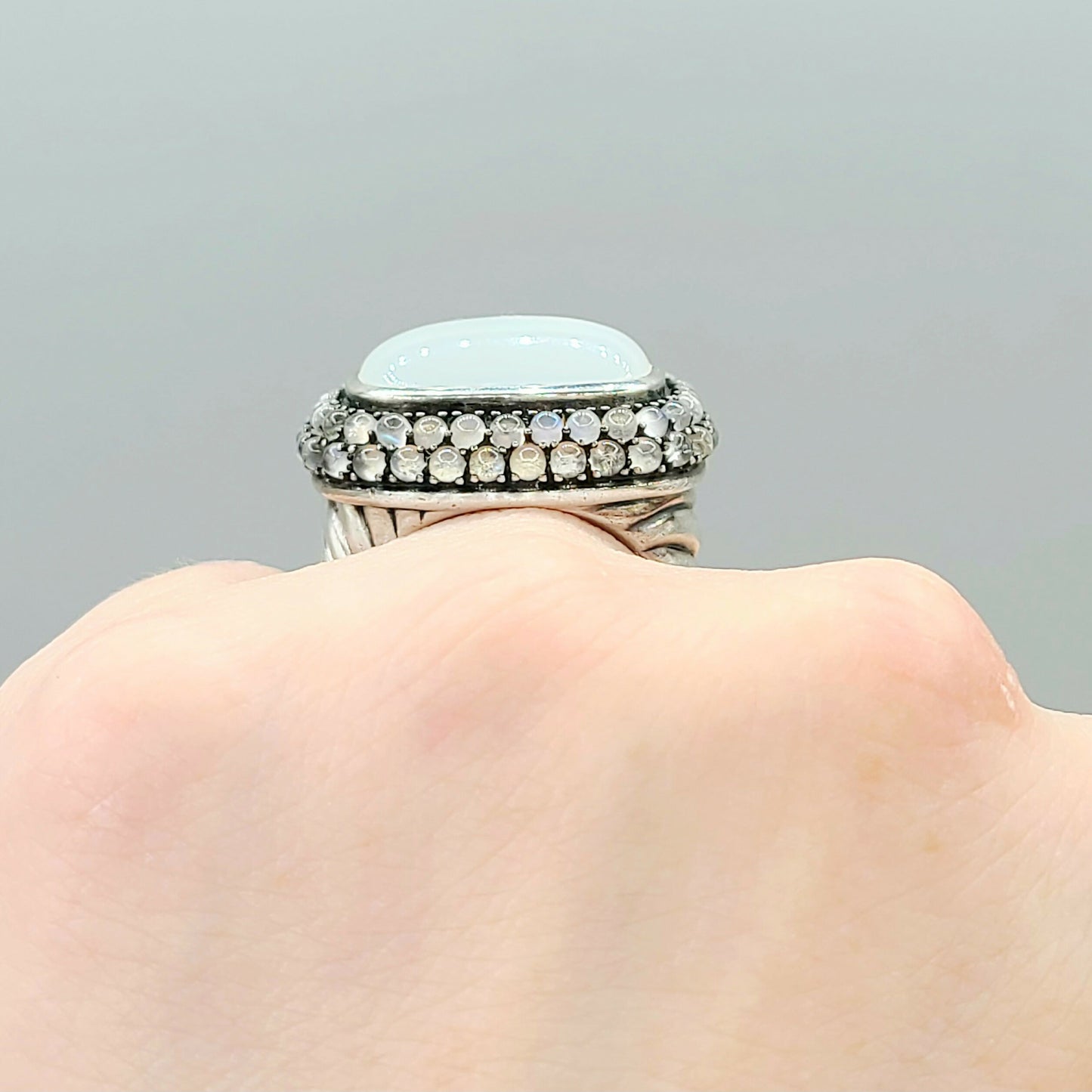 David Yurman Osetra Berries Moonstone Moon Quartz Ring | Certified Pre-Owned AYW Luxury #