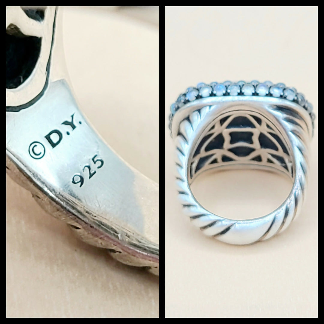 David Yurman Osetra Berries Moonstone Moon Quartz Ring | Certified Pre-Owned AYW Luxury #