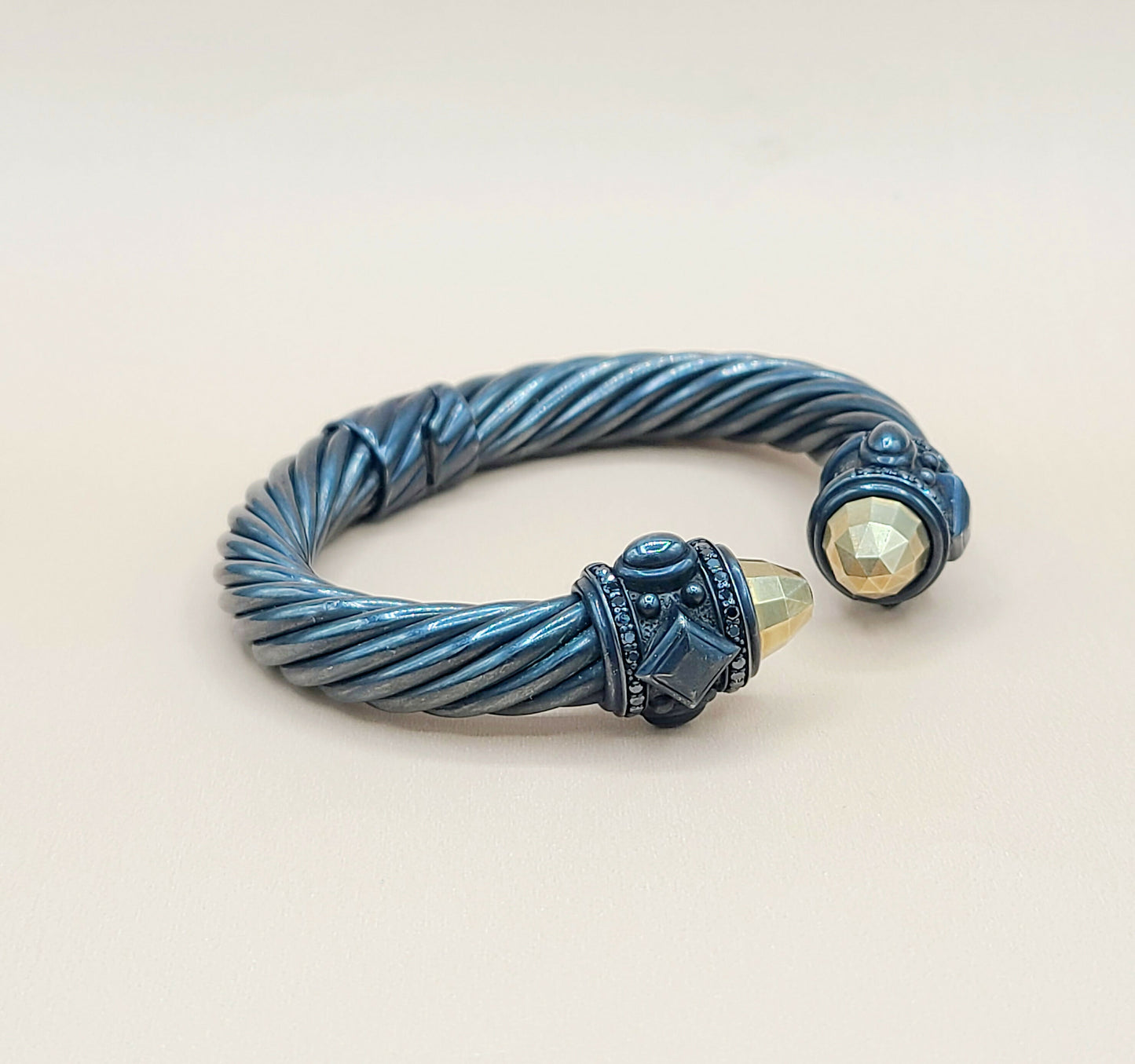 David Yurman Renaissance 10mm Black Diamond Bracelet | Certified AYW Luxury #