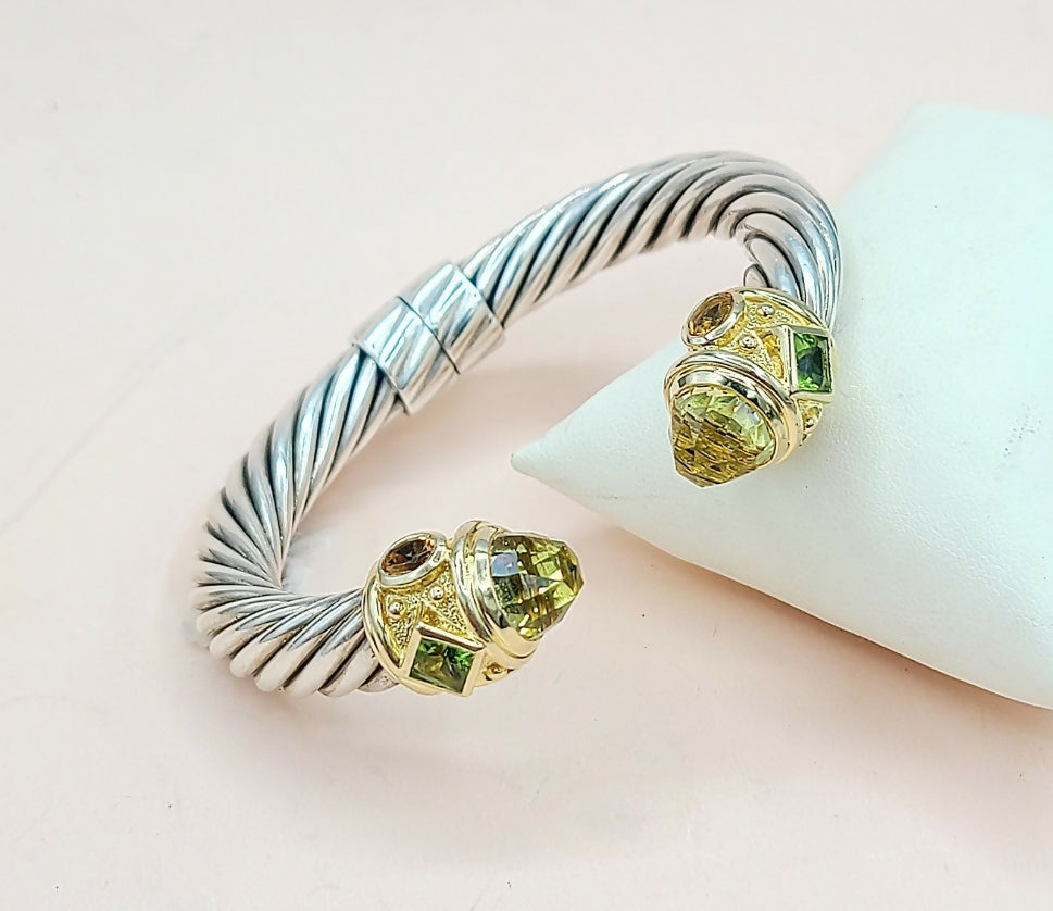 David Yurman Renaissance Peridot & Citrine Bracelet | Certified AYW Luxury #