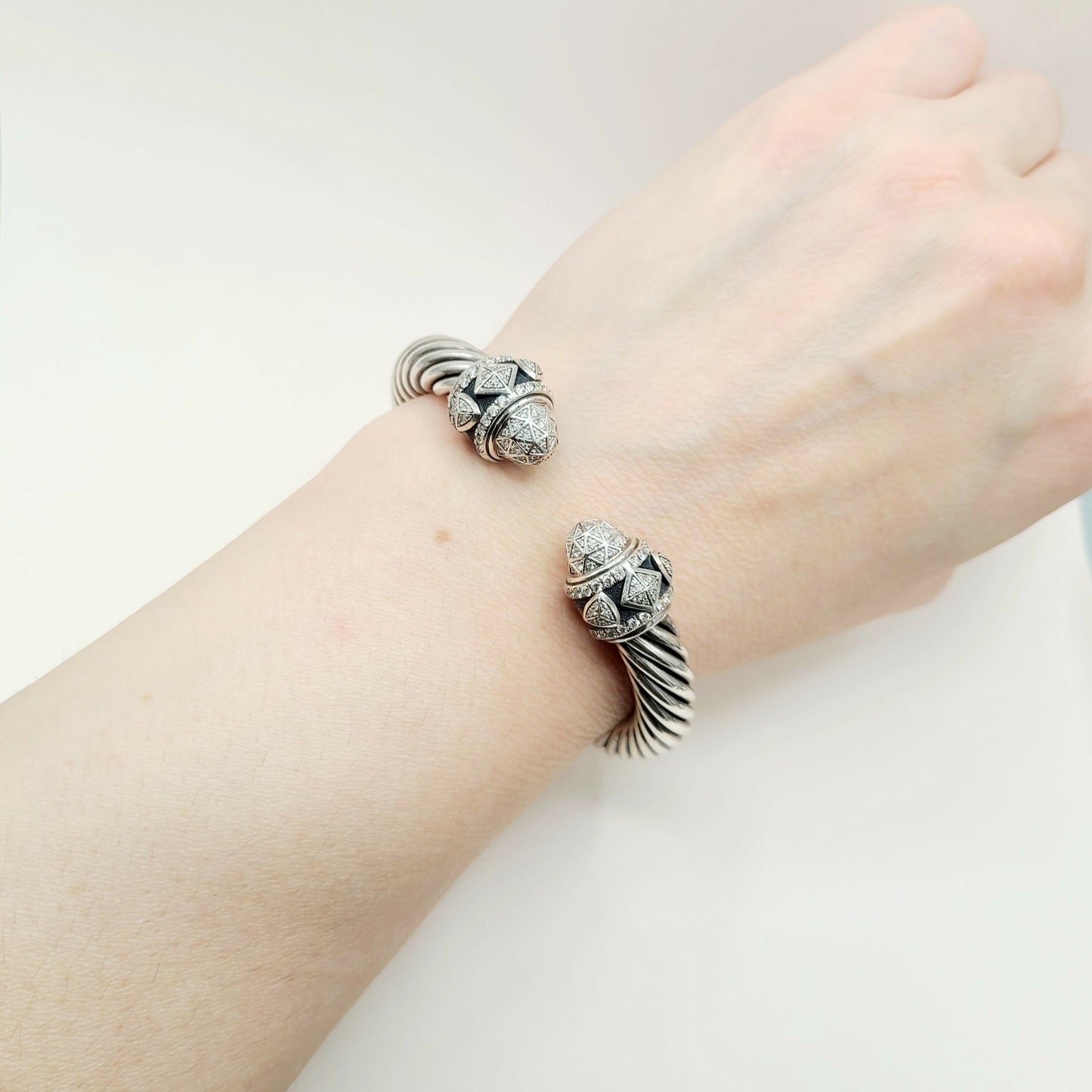 David Yurman Renaissance Classic Cable Diamond Bracelet | Certified AYW Luxury #