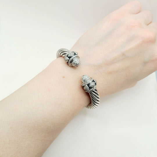 David Yurman Renaissance Classic Cable Diamond Bracelet , 9mm