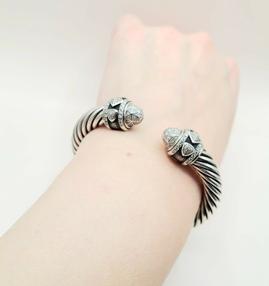 David Yurman Renaissance Classic Cable Diamond Bracelet , 9mm