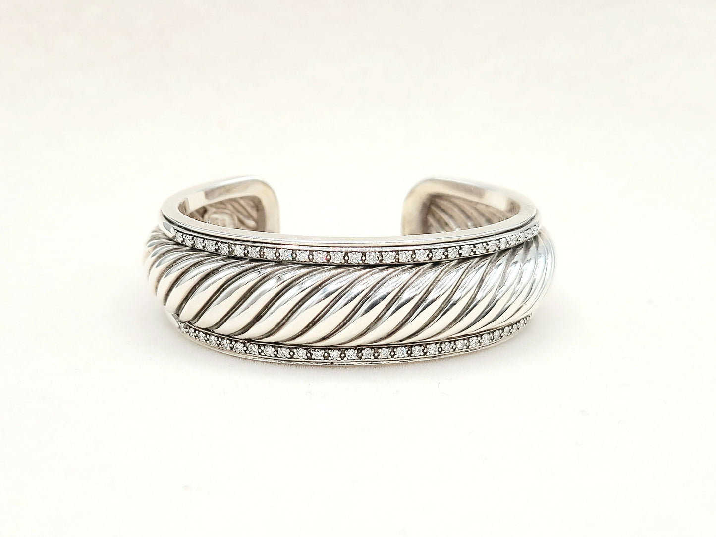 David Yurman Sculpted Thoroughbred Diamond Bracelet | Certified AYW Luxury #