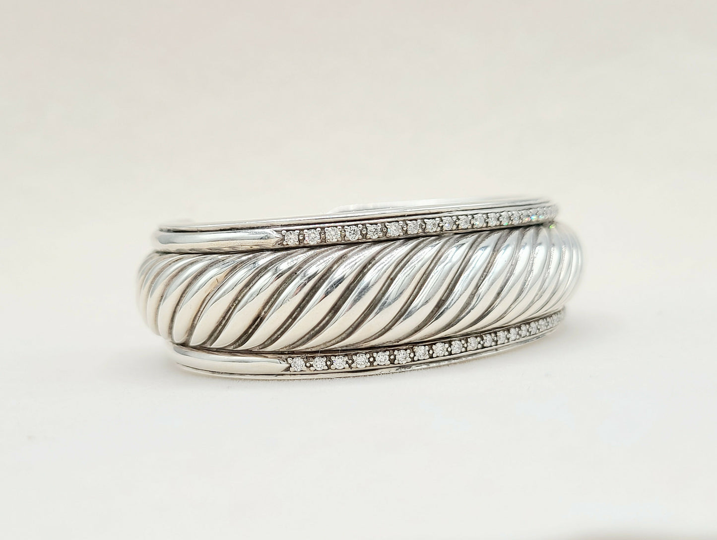 David Yurman Sculpted Thoroughbred Diamond Bracelet | Certified AYW Luxury #