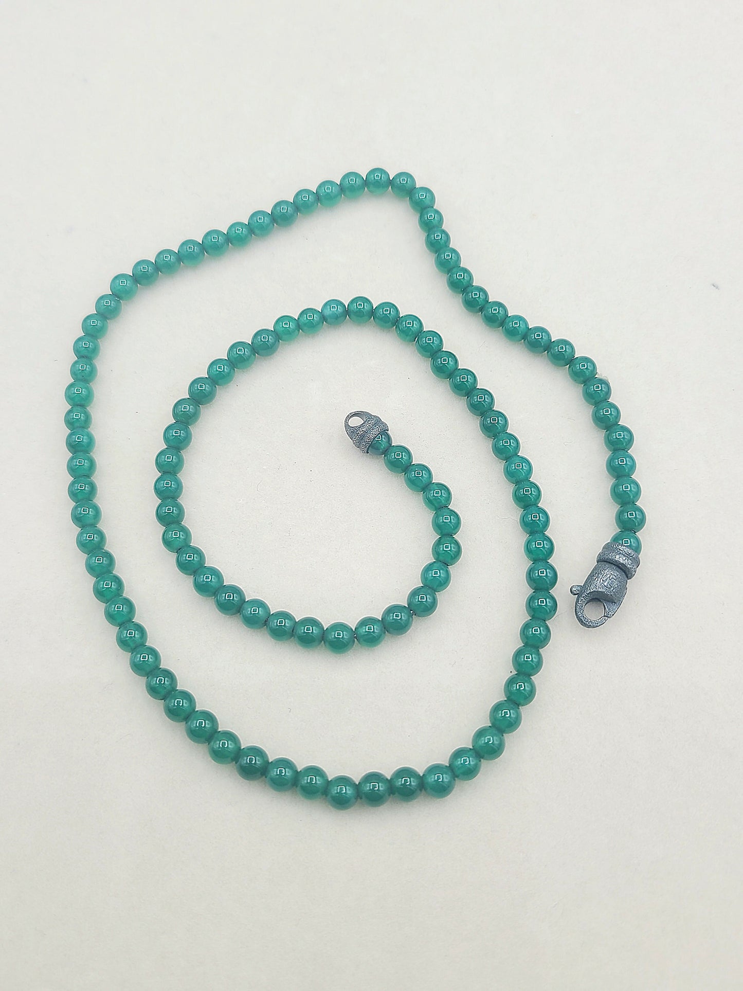 David Yurman Spiritual Beads Green Onyx Necklace-