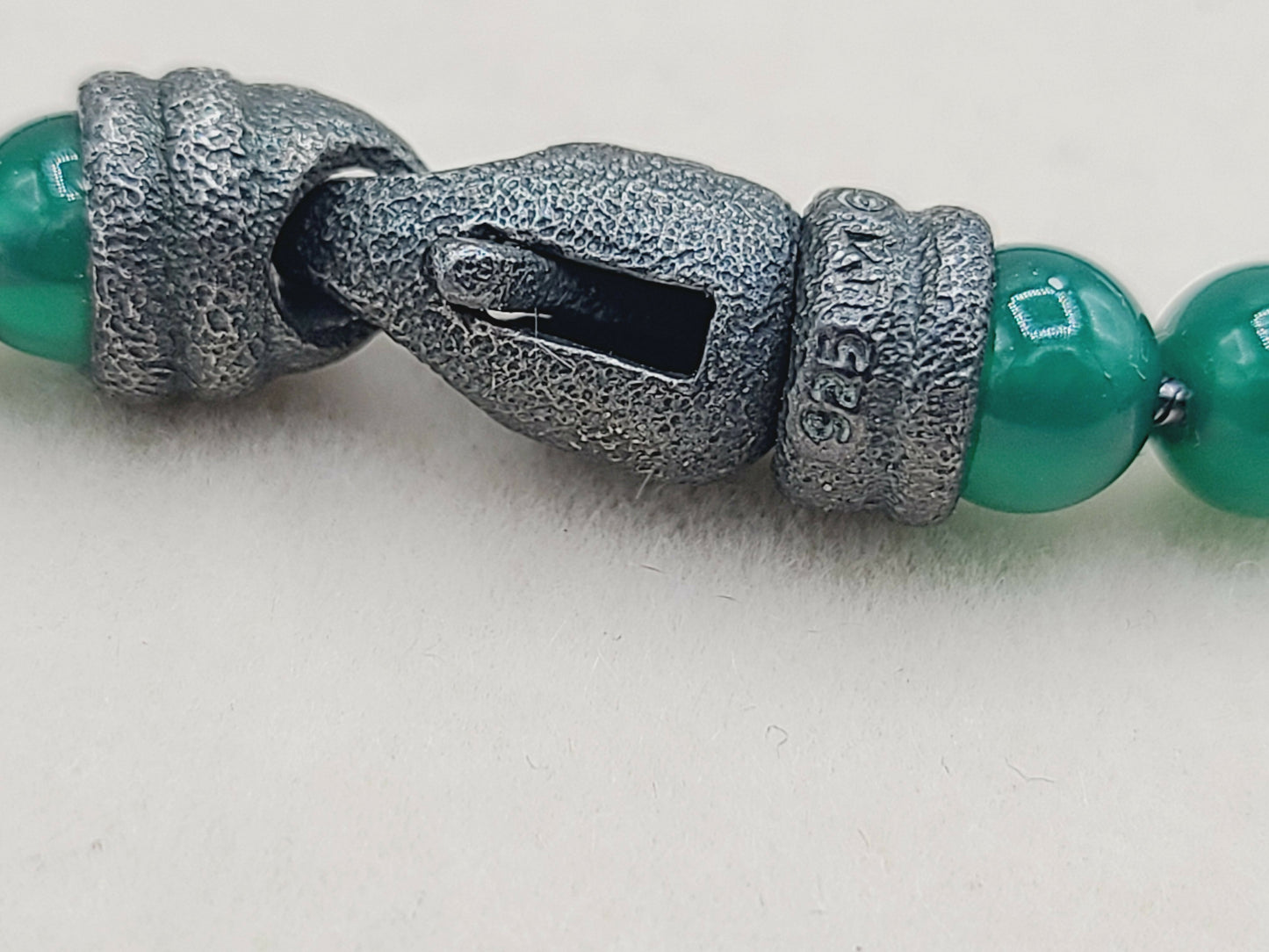 David Yurman Spiritual Beads Green Onyx Necklace-