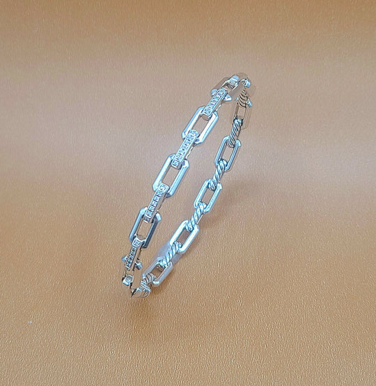 David Yurman Stax Link Diamond Bracelet