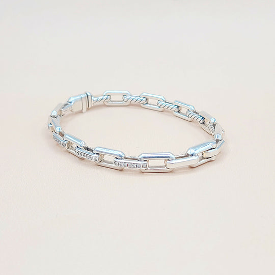 David Yurman Stax Link Diamond Bracelet