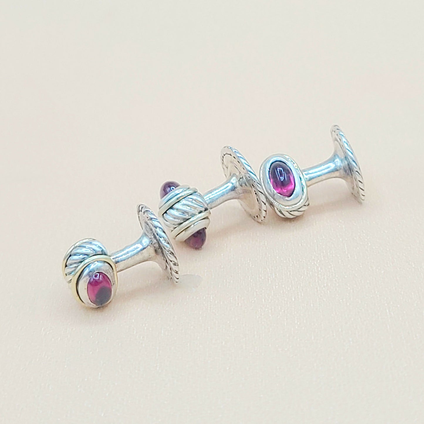 David Yurman Thoroughbred Garnet Tuxedo Set | Certified Pre-Owned #