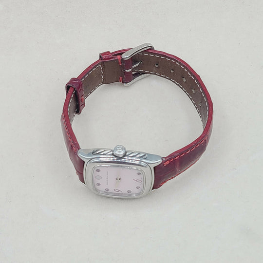 David Yurman Thoroughbred Watch Pink Sapphire