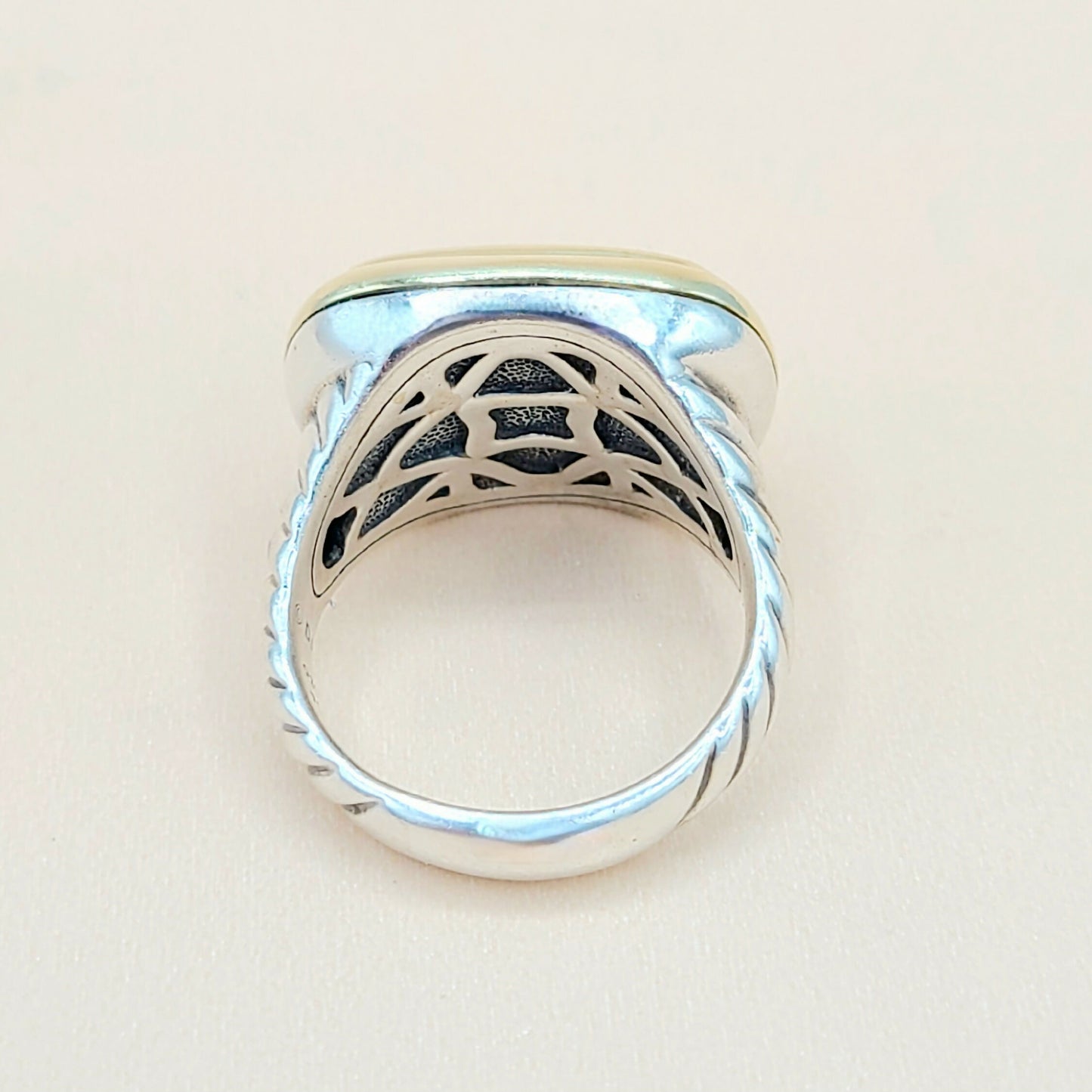 David Yurman Waverly Diamond Ring Silver & Gold | Certified Pre-Owned AYW Luxury #