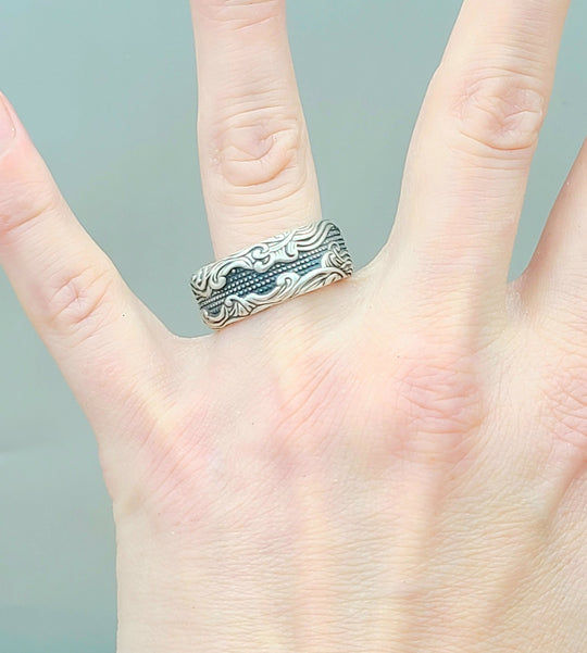 David Yurman-Waves-Band Ring 10mm