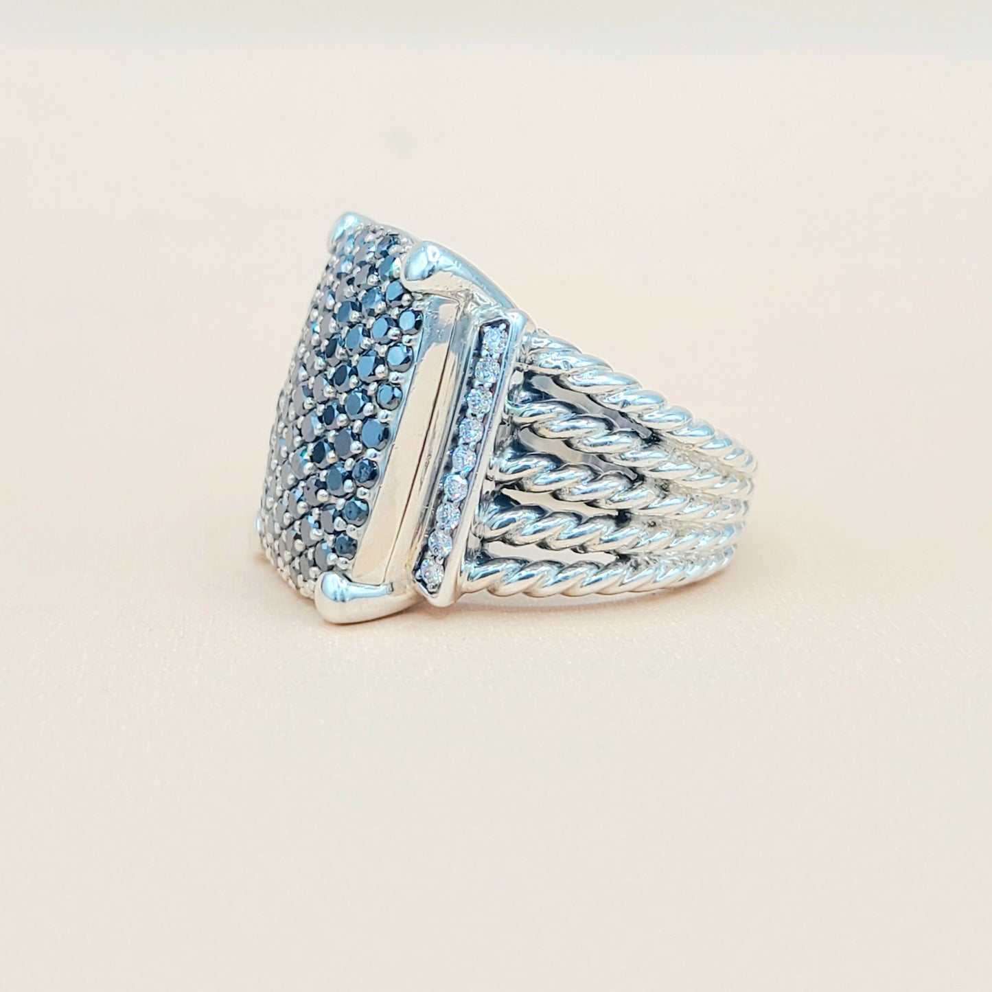 David Yurman Wheaton 20×16 Diamond Ring | Certified Pre-Owned AYW Luxury #