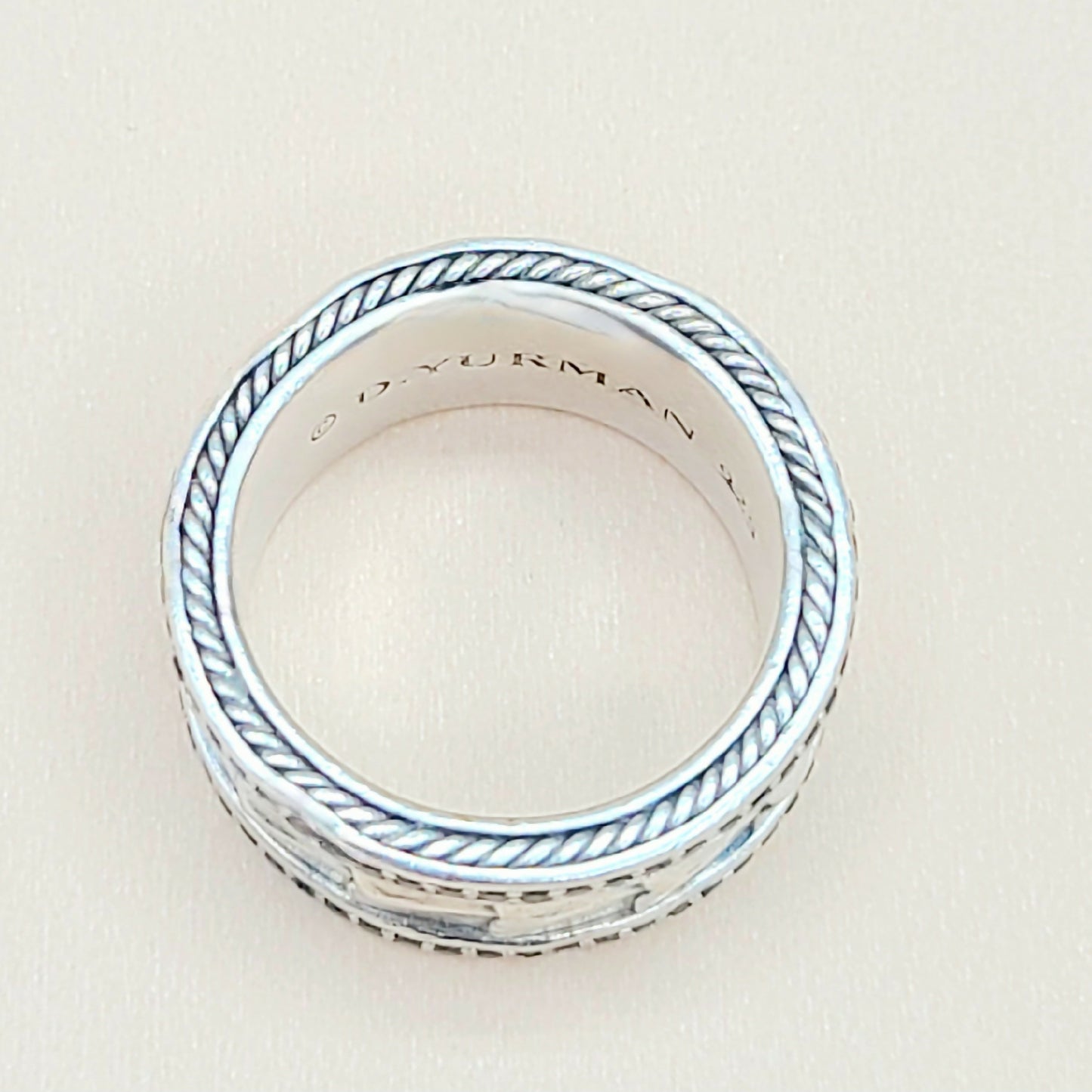 David Yurman Wide Armory Black Diamond Ring | Certified Pre-Owned AYW Luxury #