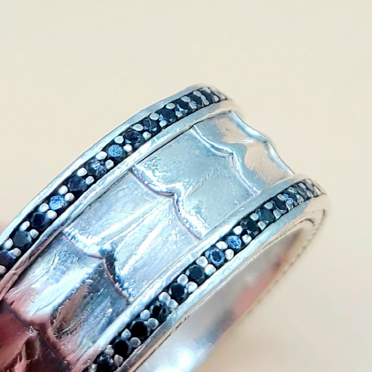 David Yurman Wide Armory Black Diamond Ring | Certified Pre-Owned AYW Luxury #