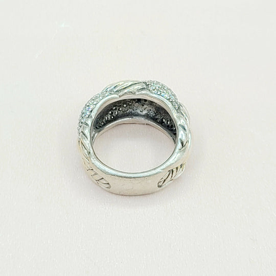 David Yurman Woven Cable Diamond Ring