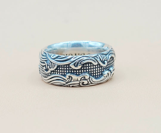 David Yurman-Waves-Band Ring