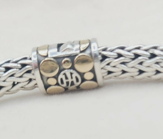 John Hardy Dot Ayu Frangipani Flower Bracelet With Gold